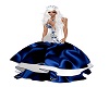 *Ney* Blue & White Gown