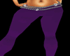 Purple wShiny Chain Pant