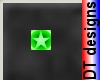 badge bling green star