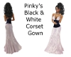 PinkysBlk&WhitCorsetGown