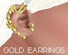Gold Earrings Female