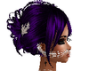 dark purple wedding hair