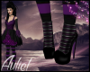 A,Purple witch heels