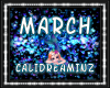 MARCH AQUA MARINE HEART