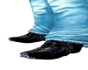 Faded Black Boots