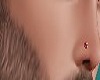 Diamond Nose Stud Red