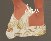 Cream/Gold Slides
