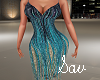 SpaghettiStrap-Blu/Gold