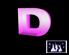 Pink letter D