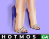 Glam Heart Heels Purple
