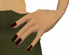 Black/Red Nails