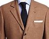 Brown Suit Jacket w/Tie