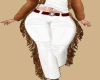 Western white pants