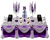wedding foodtable purple