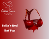 Bella's Red Bat Top