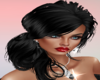 Black voluminous hair