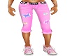 Pink Butterfly Capris