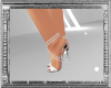 W| White Strappy Heels