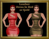 (AL)Leather Dress Gold