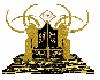 {BA69} Gold heart throne