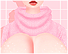 Sweater neck pink layer