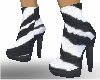 Zebra Fur Boots