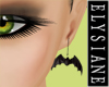 {E} Blk Bat Earrings