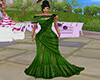Brigh green long dress