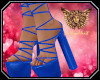 [ang]Blue LaceUp Heel