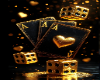 Gold dice ace bg