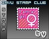 [TY] I AM A GIRL stamp