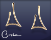 C | Tri Earrings - Gold