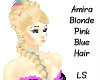Amira Blonde Blue Pink 