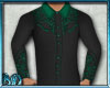 Black Green Western Shir