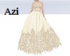 Creamy Feather Gown