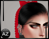 *az*Red ribbon hair