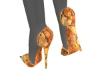 Golden SnakeSkin Heels