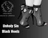 Unholy Sin Black Heels