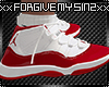 X Jordan Red Sneakers