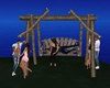 Wooden Camp Swing+ poses
