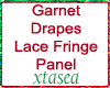 Garnet Drapes Lace Panel