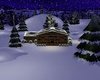 christmas winter cabin