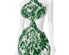 dark green lace dress