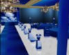 reception hall blue and
