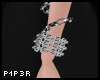 P| Silver Wrist Chain L