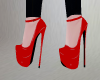 Red PVC Stiletto Heels