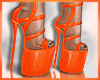 O♔ Neon Orange Heels!