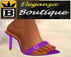 (B) Eleganz purple heels