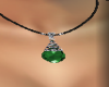 [LM]Gem necklace-emerald