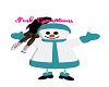 Snowman with Teal